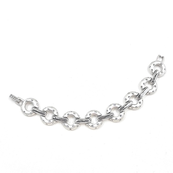 Swarovski Jewelry - 🎉HP🎉 Swarovski - Gorgeous Silver Tone Link 7” Bracelet